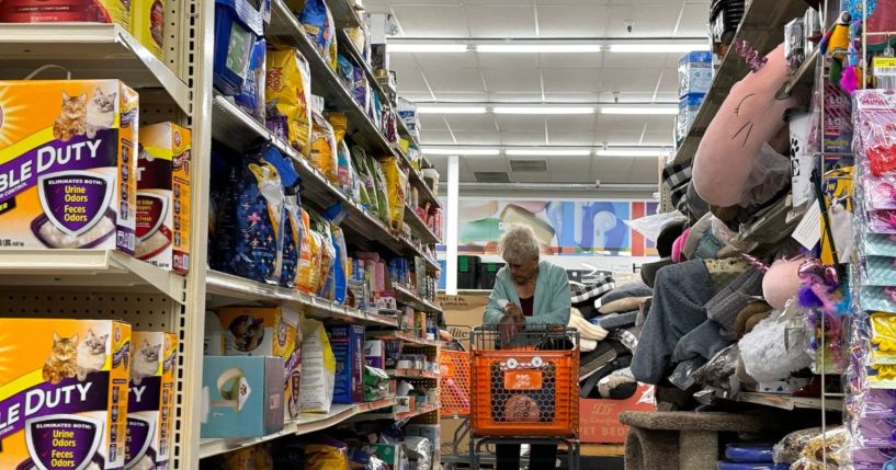 A customer shops at a Big Lots store on June 7, 2024 in Hercules, California.