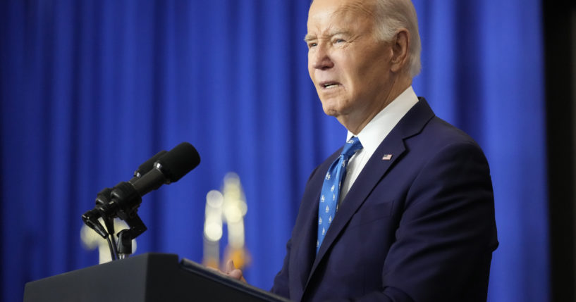 President Joe Biden speaks at the Department of Labor in Washington, D.C., on Dec. 16.