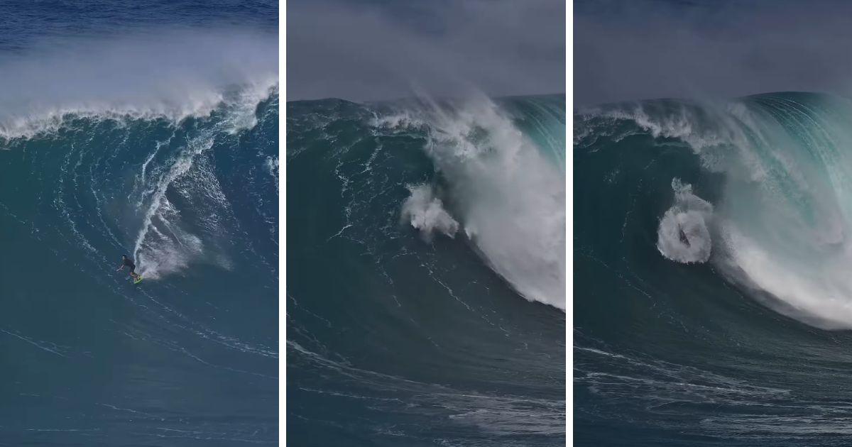 Watch: Surfer Miraculously Survives After Monster Wave Tosses Him Around Like a Ragdoll