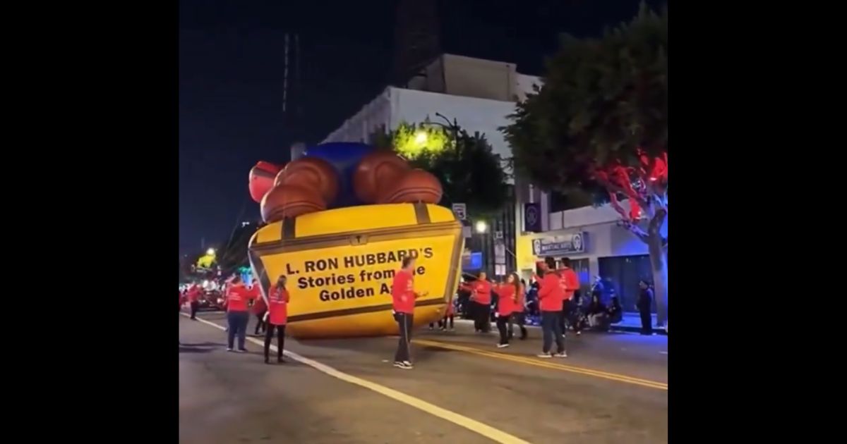 Watch: Scientology ‘God’ Xenu Takes Day Off as False Church’s Parade Float Eats Pavement