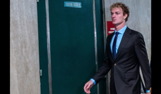 Daniel Penny, who is charged in the death of Jordan Neely, walks into the courthouse as closing arguments begin in his trial on December 2, 2024 in New York City.