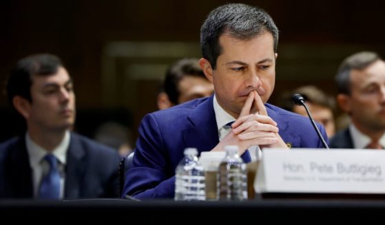 U.S. Secretary of Transportation Pete Buttigieg listens during a Senate Appropriations committee hearing in the Dirksen Senate Office Building on November 20, 2024 in Washington, DC.