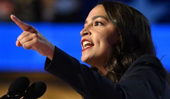 Rep. Alexandria Ocasio-Cortez speaks on the first day of the Democratic National Convention in Chicago, Illinois, on Aug. 19.