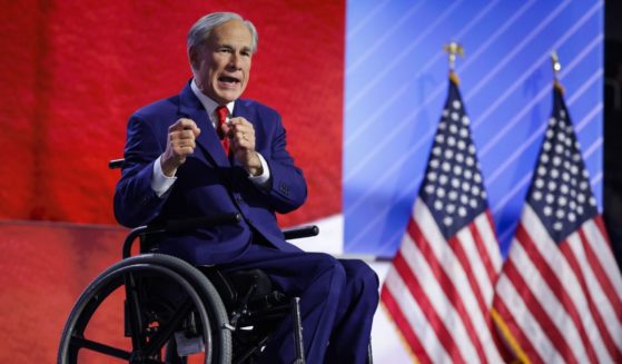 Texas Gov. Greg Abbott speaks on stage on the third day of the Republican National Convention at the Fiserv Forum on July 17, 2024 in Milwaukee, Wisconsin.