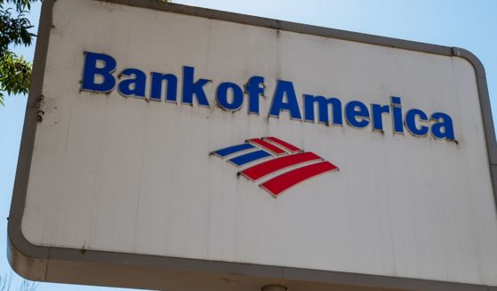 The Bank of America logo is pictured on a sign in Berkeley, California, on Oct. 6, 2017.