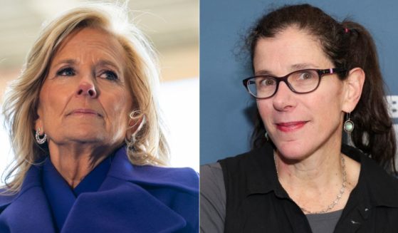 On Saturday, Alexandra Pelosi, right, daughter of Rep.Nancy Pelosi took a shot at then-first lady Jill Biden, left, calling her "Lady McBiden."