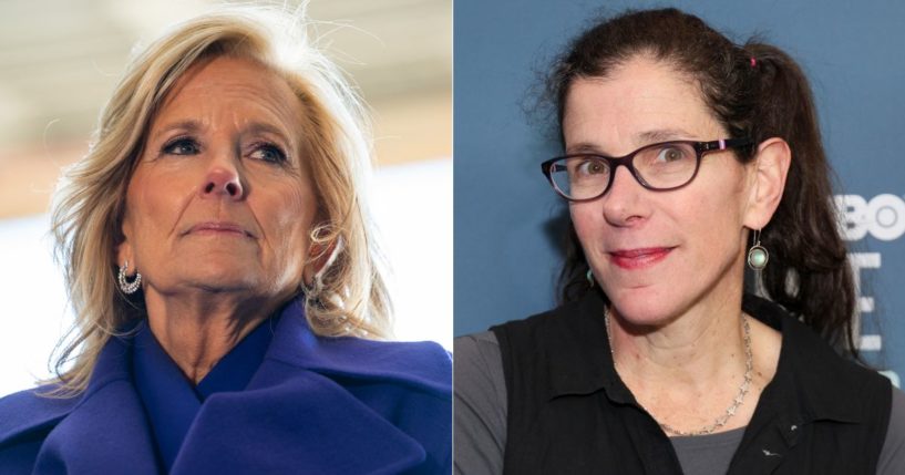 On Saturday, Alexandra Pelosi, right, daughter of Rep.Nancy Pelosi took a shot at then-first lady Jill Biden, left, calling her 