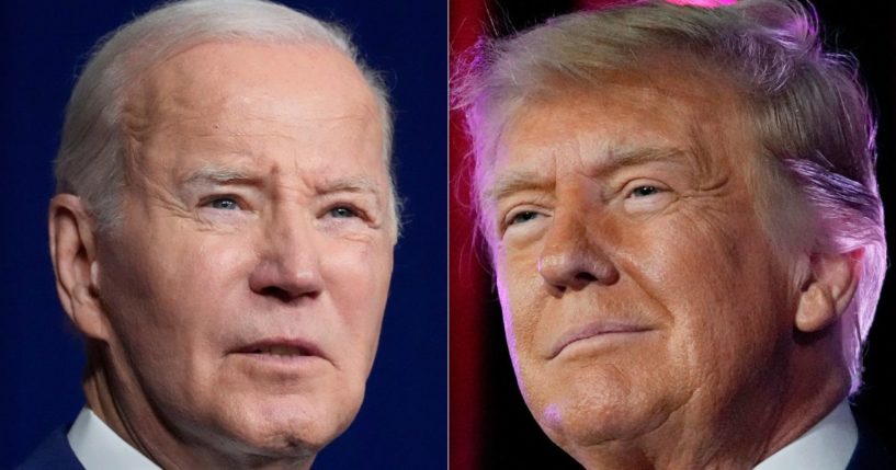 President Donald Trump, right, faced criticism this week after putting a pause on federal grant spending, but then-President Joe Biden, left, faced no such backlash when he paused federal spending during his administration.