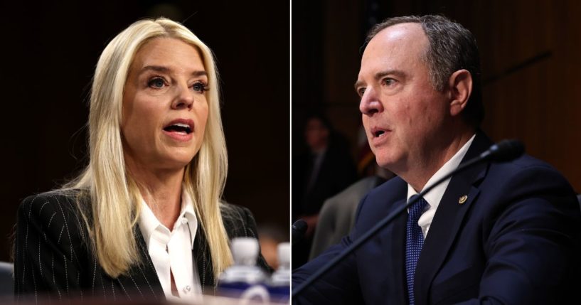 Attorney General nominee Pam Bondi admonished Sen. Adam Schiff for "reckless" comments that have brought him censure from his colleagues in the past.