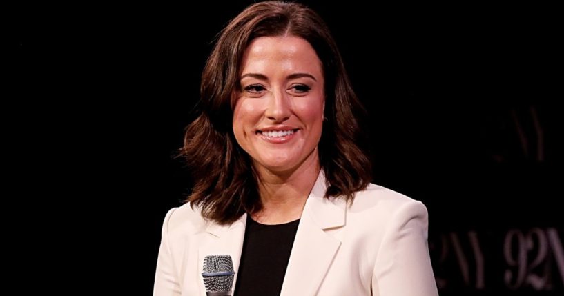 Cassidy Hutchinson attends a conversation with Alyssa Farah Griffin at The 92nd Street Y, New York in New York City on Oct. 30, 2023.