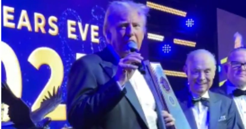 On Tuesday, President-elect Donald Trump gave New Years Eve remarks to guests at Mar-a-Lago's celebration in Palm Beach, Florida.