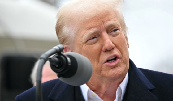 President Donald Trump speaks as he surveys recovery efforts in a neighborhood affected by Hurricane Helene in Swannanoa, North Carolina, on Friday.