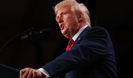 President Donald Trump addresses the 2025 Republican Issues Conference at the Trump National Doral Miami in Doral, Florida, on Monday.