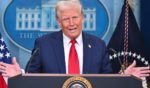 President Donald Trump speaks about the mid-air crash between American Airlines flight 5342 and a military helicopter in the Brady Press Briefing Room at the White House in Washington, D.C., on Thursday.