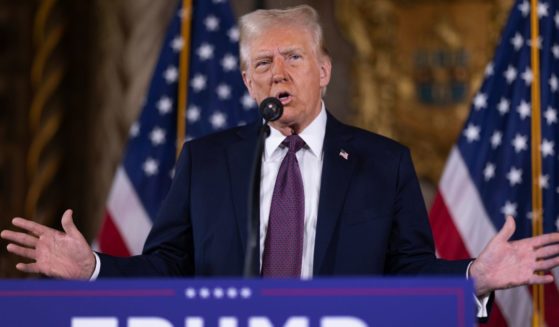 President-elect Donald Trump speaks to reporters during a news conference at Mar-a-Lago in Palm Beach, Florida, on Tuesday.