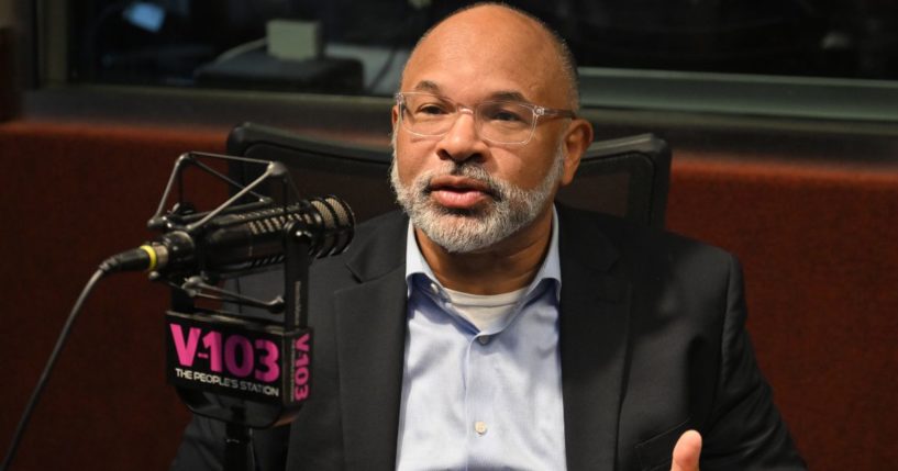 Geoffrey Owens visits "The Big Tigger Morning Show with Jazzy McBee" in Atlanta, Georgia, on Dec. 5.