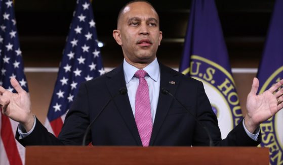 House Minority Leader Hakeem Jeffries holds a news conference at the U.S. Capitol Visitors Center in Washington, D.C., on Jan. 23.