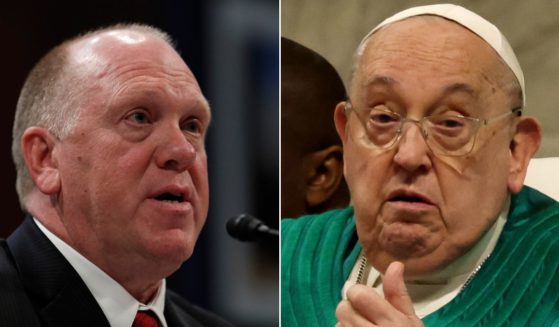 Border czar Tom Homan, left, had a snappy comeback when asked about the Pope's criticism of the Trump administration's mass deportations.