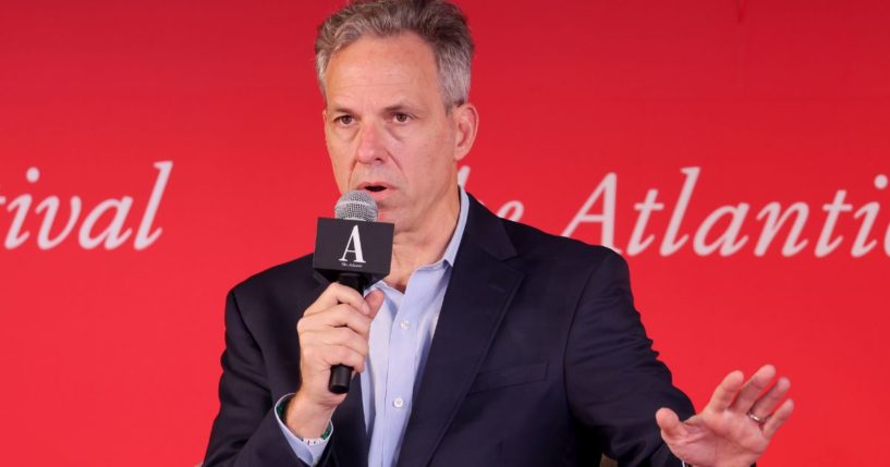 Jake Tapper speaks on stage during "The Long Road to Freedom for C.J. Rice" panel for The Atlantic Festival 2024 in Washington, D.C., on Sept. 19.