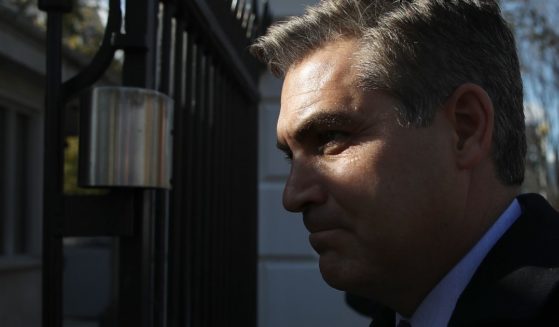 Then-CNN White House correspondent Jim Acosta arrives at the White House gate in Washington, D.C., on Nov. 16, 2018.