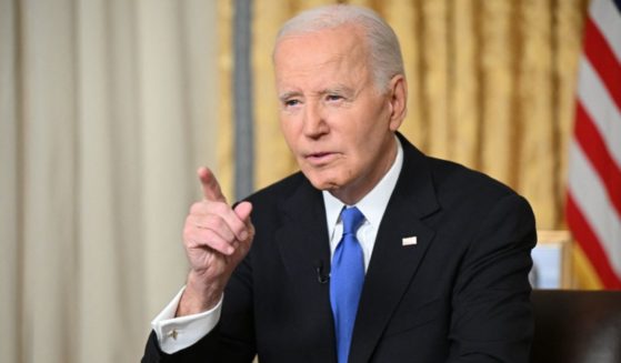 President Joe Biden delivers his farewell address to the nation from the Oval Office of the White House in Washington, D.C., on Wednesday.