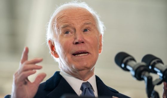 Former President Joe Biden speaks during a farewell ceremony at Joint Base Andrews, Maryland, on Monday.