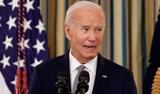 President Joe Biden hosts an event in the State Dining Room of the White House in Washington, D.C., on Thursday.