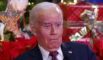 President Joe Biden visits patients and families at Children's National Hospital in Washington, D.C., on Dec. 20.