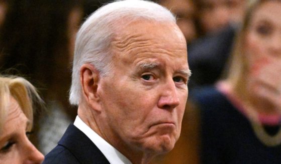 President Joe Biden attends an interfaith prayer service on Monday with the families and community members impacted by the terrorist attacks in New Orleans on Jan. 1.