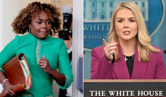 Reporters were quick to notice some major differences between the Biden administration's White House press secretary Karine Jean-Pierre, left, and President Donald Trump's press secretary Karoline Leavitt, right.