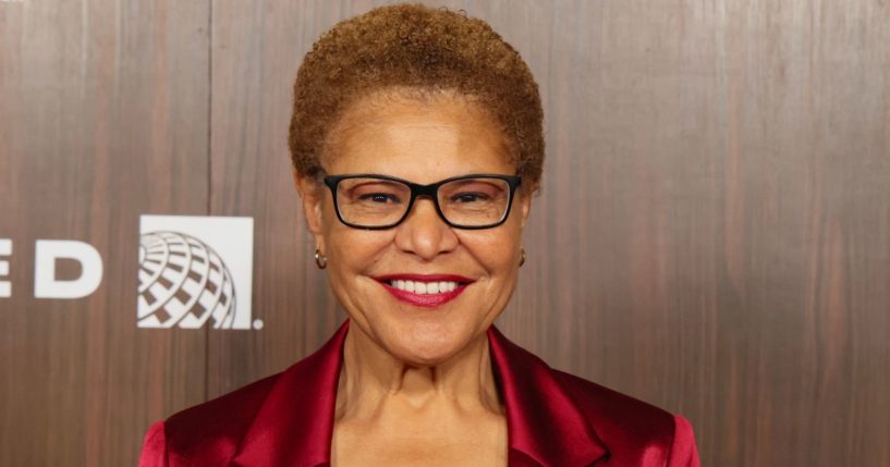 Los Angeles Mayor Karen Bass attends the 2024 Ebony Power 100 List in Los Angeles, California, on Nov. 17.