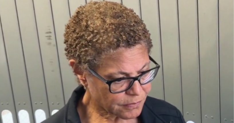 When asked about her travels as the fires were raging through Los Angeles, California, L.A. Mayor Karen Bass refused to answer any questions.