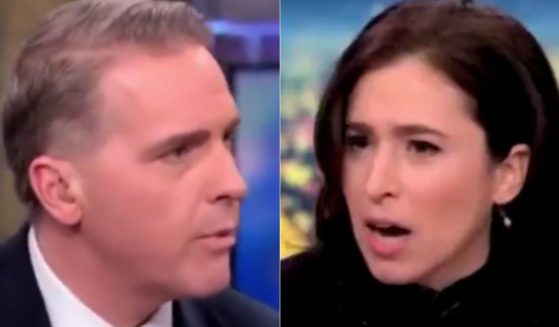 CNN opinion contributor Scott Jennings, left, caused Washington Post columnist Catherine Rampell, right, to go on an unhinged rant on Monday, after she said Elon Musk was aligning himself with Nazis.