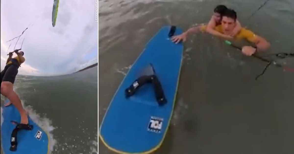 Miracle: Drowning Teen Prays for Help and in Same Instant, Olympic Kite-Surfer Appears Out of Nowhere