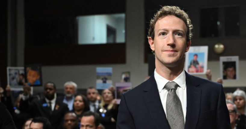 Meta CEO Mark Zuckerberg, seen in a January photo, announced Tuesday he plans to discontinue using 