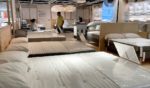 Mattresses are displayed for sale in an Ikea store on April 26, 2022, in Burbank, California.