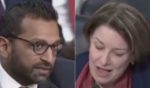 While questioning Kash Patel, left, President Donald Trump's nominee for FBI director during his Senate confirmation hearing on Thursday, Sen. Amy Klobuchar, right, was shocked when Patel put her on a 2-minute time limit for her questions.