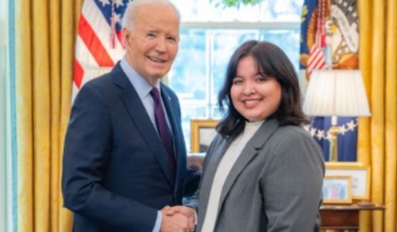 Elizabeth Peña, right, was released from the Department of Labor after the scheme to keep the Biden-era operative in the new Trump administration was exposed by the Daily Wire.