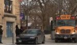 The scene outside of a Chicago-area school that claimed to have denied ICE officers access.