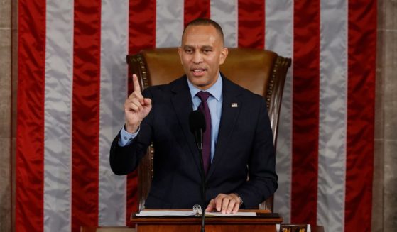 U.S. Rep. Hakeem Jeffries (D-NY) speaks on the first day of the 119th Congress in the House Chamber of the U.S. Capitol Building on January 03, 2025 in Washington, DC.