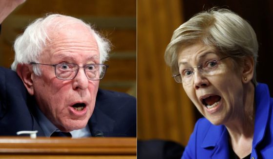 Sens. Bernie Sanders, left, and Elizabeth Warren, right, question HHS Secretary nominee Robert Kennedy Jr. during his Senate Finance Committee confirmation hearing at the Dirksen Senate Office Building in Washington, D.C.