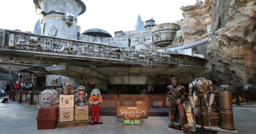 A "Skeleton Crew" launch event is held at Disneyland in Anaheim, California, on Dec. 2.