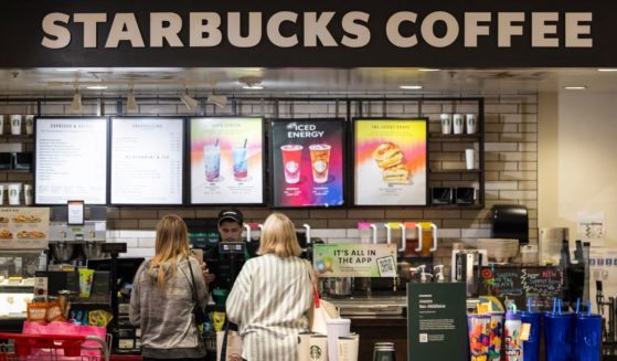 Customers order at a Starbucks in Manhattan Beach, California, on July 19.