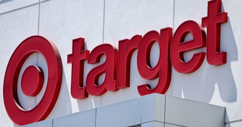 The Target logo is displayed at a Target store in Los Angeles, California, on Aug. 20.