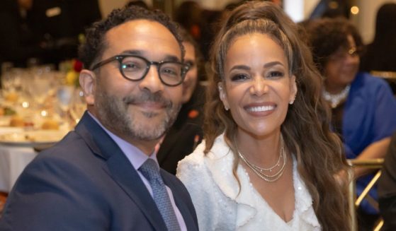 Dr. Emmanuel Hostin, left, and Sunny Hostin, right, attend Sister to Sister International's "The Gala" in New Rochelle, New York, on Sept. 26.