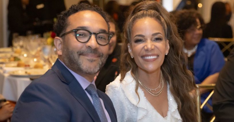 Dr. Emmanuel Hostin, left, and Sunny Hostin, right, attend Sister to Sister International's "The Gala" in New Rochelle, New York, on Sept. 26.