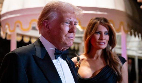 President-elect Donald Trump and his wife Melania Trump arrive at a New Year's Eve event at his Mar-A-Lago Club Tuesday in Palm Beach, Florida. Trump has announced a pre-inauguration party to be held in Washington, D.C. on the evening before his Jan. 20 swearing-in.