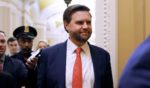 Vice President-elect U.S. Sen. JD Vance (R-OH) departs from the Senate chambers during a vote in the U.S. Capitol on Dec. 18, 2024 in Washington, D.C.