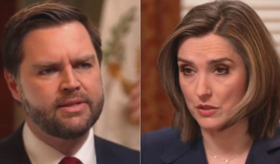 Sunday on "Face the Nation," Vice President J.D. Vance, left, defended President Donald Trump's ending of birthright citizenship to host Margaret Brennan.