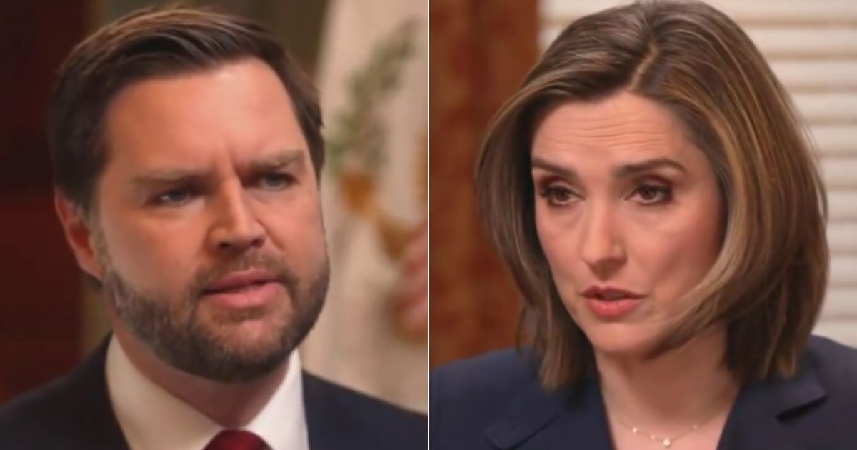 Sunday on "Face the Nation," Vice President J.D. Vance, left, defended President Donald Trump's ending of birthright citizenship to host Margaret Brennan.